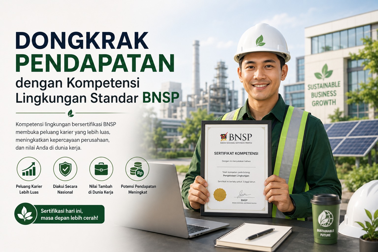 Dongkrak Pendapatan dengan Kompetensi Lingkungan Standar BNSP